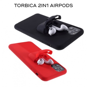 Maska 2in1 airpods za iPhone 11 Pro Max 6.5 crna - Img 3