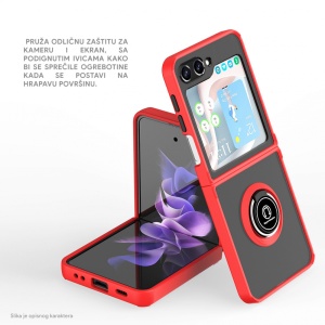 Maska Frosted Shockproof za Samsung F741B Galaxy Z Flip 6 5G crna - Img 3