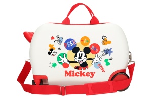 MICKEY PEEK A BOO dečiji kofer na točkićima - bela - Img 3