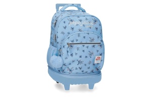 PEPE JEANS OLIVIA ranac za školu sa točkićima - sky blue - Img 1