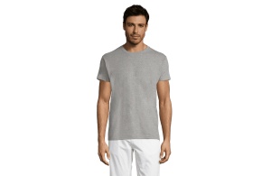 REGENT unisex majica sa kratkim rukavima - grey melange, S - Img 1