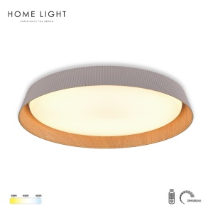 SOLEA 121 PLAFONSKA SVETILJKA 24/48W CCT CAPPUCCINO/DRVO DIM