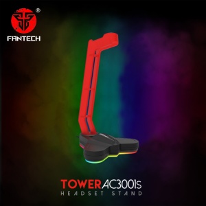 Stalak za slusalice Fantech AC3001S RGB crveni - Img 1