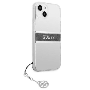 Torbica Guess 4G Stripe Charm za iPhone 13 6.1 siva (GUHCP13MKB4GGR) - Img 4