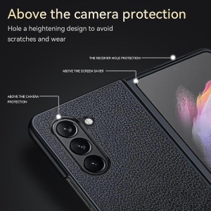 Torbica Leather Fold za Samsung F946B Galaxy Z Fold 5 5G crna - Img 2