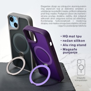 Torbica Magsafe Ring Stand za iPhone 12 6.1 ljubicasta - Img 3
