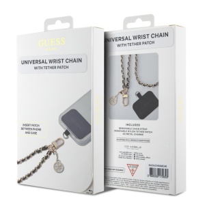 Traka za telefon Guess HDSP PU Saffiano Chain Strap 4G Charm crna (GUOUCHSAMC4K) - Img 4