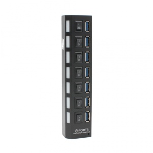 USB 3.0 HUB 7 portova JWD-U37 - Img 1