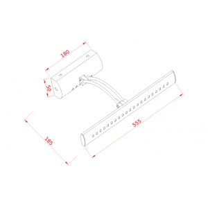 VESTA 140 ZIDNA LAMPA LED 7W 4000K HROM - Img 2