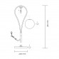Vesta 577 stona lampa 1G9 mesing