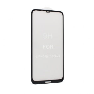 Zastitno Staklo Tempered glass 5D za Nokia 7.1 Plus crni - Img 2