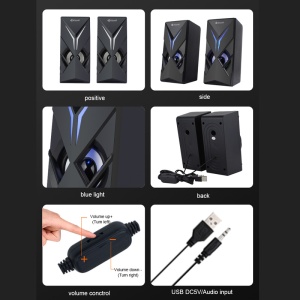 Zvucnik Kisonli U-9005 LED crni - Img 4