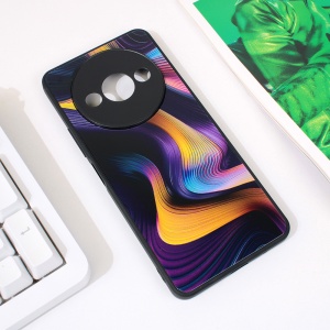 Абстрактный чехол для Xiaomi Redmi A3 тёмно-фиолетовый