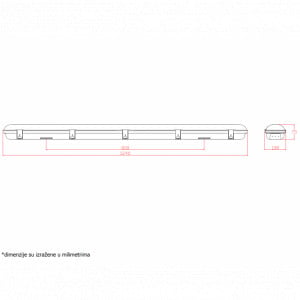 Vododiht LED LG236A 42W 4000K