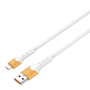 Кабель для передачи данных Ldnio LS801 30 Вт Fast micro USB белый 1 м - Img 1