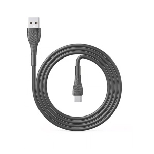 Кабель передачи данных LDNIO LS671 30 Вт Тип C серый 1 м