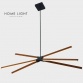 Люстра SOLEA 24 40 Вт 3000 К Черный/Дерево - Img 6