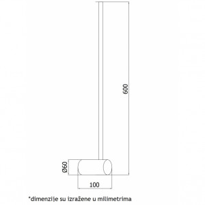 Vesta 361 zidna LED lampa 7W 3000K