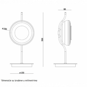 Monari 23 stona lampa 15W 3000K