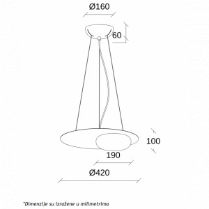 aria-33-visilica-12w-3000k-crna