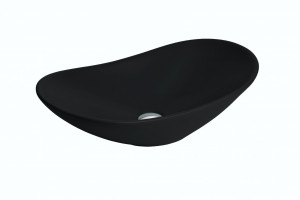 Раковина встраиваемая MINOTTI 625x370x155 матово-черная