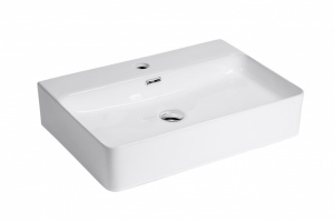 Раковина накладная MINOTTI 600x425x135 с отверстием под смеситель - Img 2