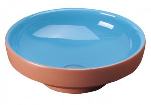 Раковина на столешницу VITRA Water Jewels Ø40 см, бирюзовая - Img 2