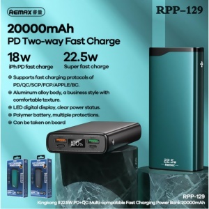 Резервный аккумулятор REMAX Kingkong II RPP-129 2.1A 20000mAh серый - Img 2