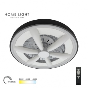 Светодиодный потолочный светильник YL-FAN-G001 48 Вт 2700K/4000K/6500K черный с регулировкой яркости - Img 2