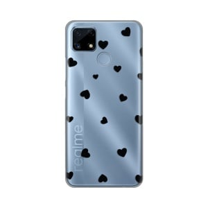Силиконовый чехол с принтом для Realme C25 Heart