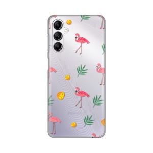 Силиконовый чехол с принтом для Samsung A146B Galaxy A14 4/5G Фламинго