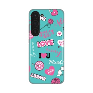 Силиконовый чехол с принтом для Samsung S911B Galaxy S23 Love