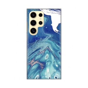 Силиконовый чехол с принтом для Samsung S928B Galaxy S24 Ultra Blue Marble