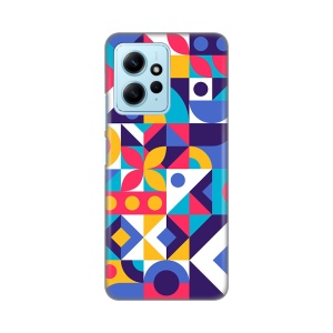 Силиконовый чехол с принтом для Xiaomi Redmi Note 12 4G (EU) с цветной мозаикой