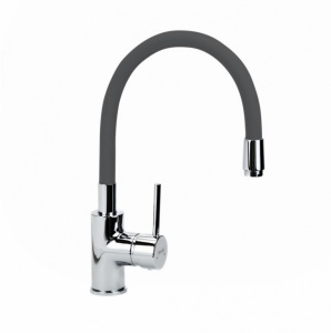 Смеситель для мойки MINOTTI TUBO с 2 трубами, гибкая труба, антрацит - Img 2