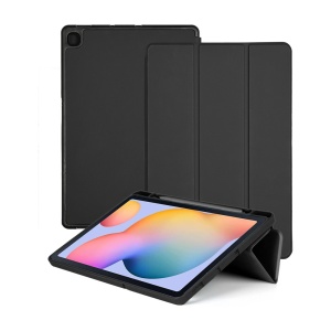Ультратонкий чехол для Samsung P610/P615/P613/P619 Galaxy Tab S6 Lite 10.4 2020/2022, черный (с держателем для ручки)