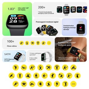 Умные часы Xiaomi Redmi Watch 3 active 1.83" черные - Img 4