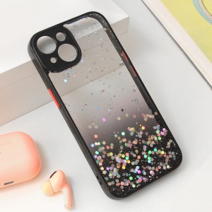 Чехол Frame Glitter для iPhone 15 6.1, черный