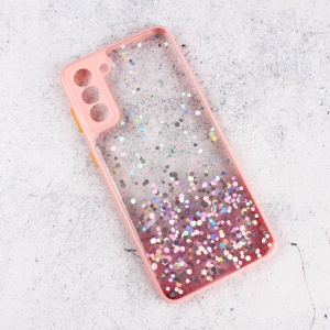 Чехол Frame Glitter для Samsung G996B Galaxy S21 Plus, розовый