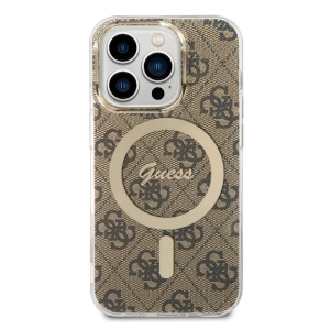 Чехол Guess Hc Magsafe IML 4G Pattern для iPhone 15 Pro Max 6.7 коричневый (GUHMP15XH4STW) - Img 2