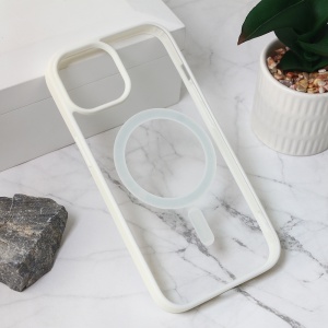 Чехол Magesafe для iPhone 15 6.1 белый