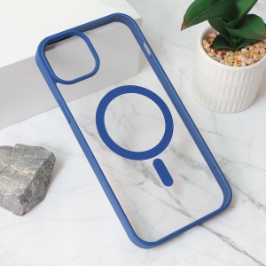 Чехол Magesafe для iPhone 15 Plus 6.7 темно-синий