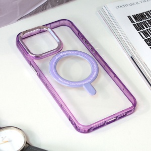 Чехол Magsafe Frame для iPhone 15 Pro Max 6.7 фиолетовый