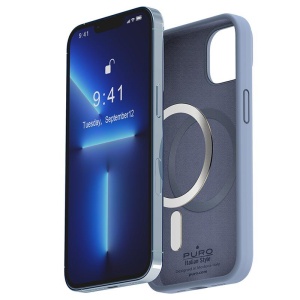 Чехол Puro ICON Mag для iPhone 14 6.1 светло-голубой