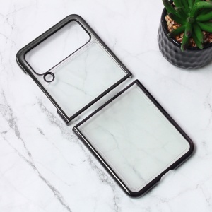 Элегантный складной чехол для Samsung F721B Galaxy Z Flip 4 5G, прозрачный