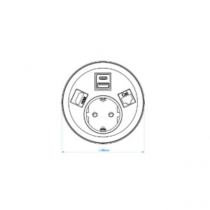 ABL PORT EL BELI 1XSUKO 1XPUNJAC A+B 1XRJ45 CAT6 1XHDMI - Img 3