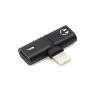 Adapter za slusalice I punjenje W2 iPhone lightning crni - Img 2
