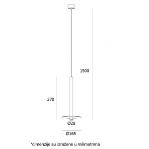 ARIA 22 VISILICA LED 6W 3000K CRNA - Img 2