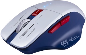Bežični Gaming miš Defender Tisa GM-126 Belo plavi/LED/7D/2.4+BT/1600dp - Img 3