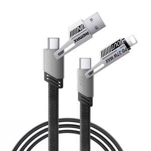 Data kabl REMAX RC-C189 65W Zinc Alloy Braided 4-in-1 Fast Charging, 1m - Img 1